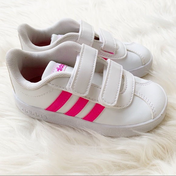 adidas | Shoes | Adidasinfant Girls Size 7 Velcro Sneaker | Poshmark